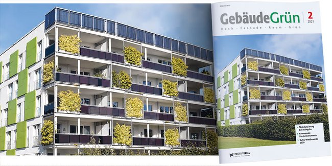 GebäudeGrün 2/2021 - Ökobilanzierung Gebäudegrün // Kommunale Förderinstrumente // BuGG-Wettbewerbe 2020